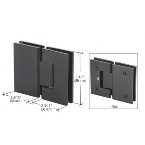 Matte Black L Shape Shower Screen Hinge H10-B